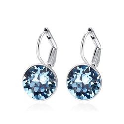Khuyên Tai Swarovski Crystals From Swarovski Small Bella Stud Earrings For Women 5528515 Màu Xanh Blue