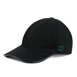 Mũ Gucci Cotton Canvas With GG Detail Baseball Cap Black Màu Đen Size S