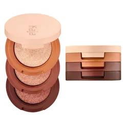 Phấn Mắt 3 Ô Kaja Beauty Bento Bouncy Eyeshadow Trio Shimmer Finish - Toasted Caramel (3x0.9g)