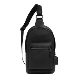 Túi Đeo Chéo Nam Coach West Pack 2540 Crossbody Bag In Black Màu Đen