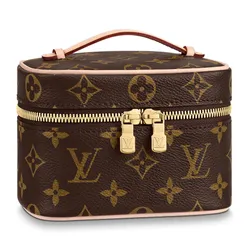 Túi Nữ Louis Vuitton LV Nice Nano Toiletry Pouch M44936 Màu Nâu