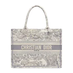 Túi Tote Dior Medium Dior Book Tote Gray Toile De Jouy Embroidery