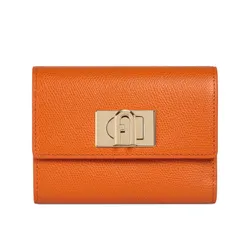 Ví Furla 1927 M Compact Wallet Signature Orange Màu Cam