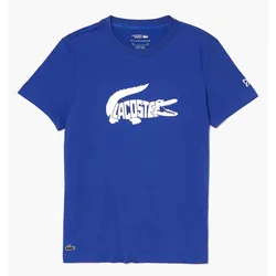 Áo Thun Lacoste T-Shirt Croc Print TH6907 51 QQH Màu Xanh Blue Size 4