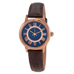 Đồng Hồ Nữ Anne Klein Quartz Blue Dial Ladies Watch 2226RGBN Màu Vàng Mặt Xanh