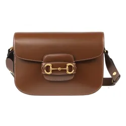 Túi Đeo Chéo Nữ Gucci Women's Brown Horsebit 1955 Shoulder Bag 602204 1DB0G 2361 Màu Nâu