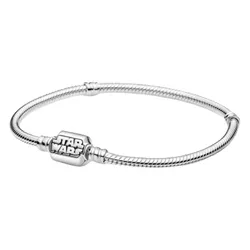 Vòng Đeo Tay Pandora Moments Star Wars Snake Chain Clasp Bracelet Màu Bạc Size 19