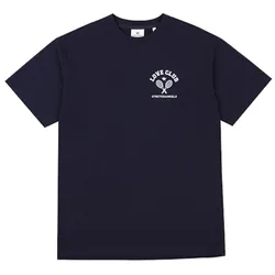 Áo Phông Stretch Angels Tennis Back Logo Overfit T-Shirt Màu Xanh Navy