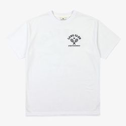 Áo Phông Stretch Angels Tennis Back Logo Overfit T-Shirt Off-White Màu Trắng