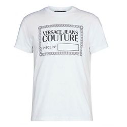 Áo Phông Nam Versace Jeans Couture T-Shirt With Logo 72GAHT17 CJ00O Màu Trắng Size L