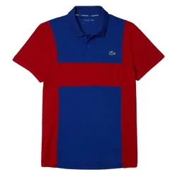 Áo Polo Lacoste Sport Pique Colorblock For Man DH6933 VGM Màu Xanh Đỏ