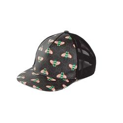 Mũ Gucci GG Supreme Bee Print Baseball Hat Màu Đen Size L
