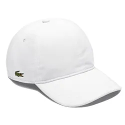 Mũ Lacoste Pique Croc Logo Baseball Hat Cap White RK0123-001-WHITE-M Màu Trắng Size M