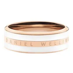 Nhẫn Daniel Wellington Emalie Ring Satin White DW00400039 Màu Vàng Hồng 56
