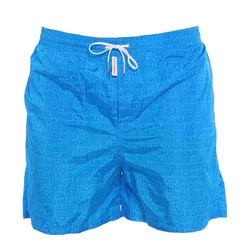 Quần Shorts Dsquared2 Horts Mare Logo Allover Màu Xanh Blue
