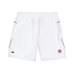 Quần Shorts Lacoste GH4766 Rolan Garos x Jocovitch Màu Trắng Size M