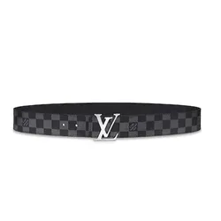 Thắt Lưng Da Nam Louis Vuitton Ceinture LV Initiales 40 mm Reversible Size 90