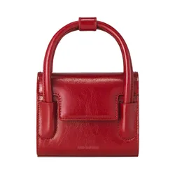 Túi Xách Tay Find Kapoor Marty Bag 12 Crinkled Red Màu Đỏ