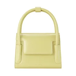 Túi Xách Tay Find Kapoor Marty Bag 18 Crinkled Lime Màu Vàng Nhạt