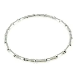 Vòng Đeo Tay Gucci Bamboo 18K White Gold Bracelet Màu Trắng