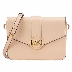 Túi Đeo Chéo Michael Kors MK Carmen Medium Convertible Shoulder Bag Buff Màu Be