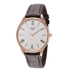 Đồng Hồ Nam Tissot Tradition 5.5 Men's Watch T0634093601800 Màu Nâu Mặt Trắng