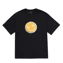 Áo Phông MLB Smile New York Yankees Tshirt 3ATSL9023-50BKS Màu Đen Size S