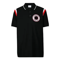 Áo Polo Burberry Logo Applique Màu Đen