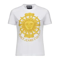Áo Thun Versace Logo Print T-Shirt 72HAHF10 CJ00F G03 Màu Trắng Size XXS