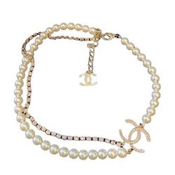 Dây Chuyền Chanel Pearl Necklace Màu Trắng