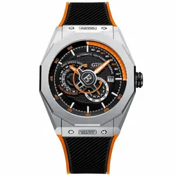 Đồng Hồ Nam Bonest Gatti King Speed B586012R Màu Đen Viền Cam