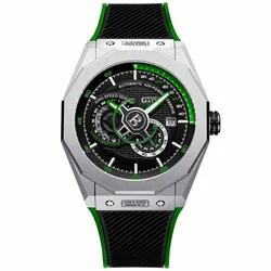 Đồng Hồ Nam Bonest Gatti King Speed B586015R Màu Đen Viền Xanh Green