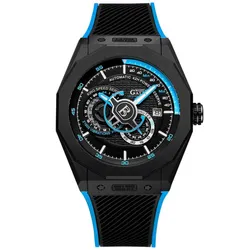 Đồng Hồ Nam Bonest Gatti King Speed B586016R Màu Đen Viền Xanh