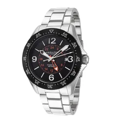 Đồng Hồ Nam Hamilton Broadway Khaki Aviation Worldtimer Men's Watch H76755131 Màu Bạc Mặt Đen