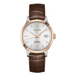 Đồng Hồ Nam Longines Record L2.820.5.72.2 Màu Nâu Mặt Xám