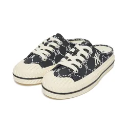 Giày MLB Playball Mule Dia Monogram New York Yankees 3AMUMDA2N-50BKS Màu Đen Trắng Size 230