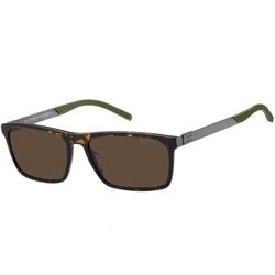 Kính Mát Tommy Hilfiger Brown Rectangular Men's Sunglasses TH 1799/S 0086/70 59 Màu Nâu