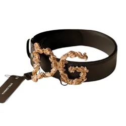 Thắt Lưng Dolce & Gabbana D&G 3D Logo Belt Màu Đen Freesize
