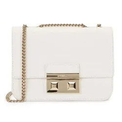 Túi Đeo Chéo Furla Mini Bella Leather Crossbody Bag Màu Trắng