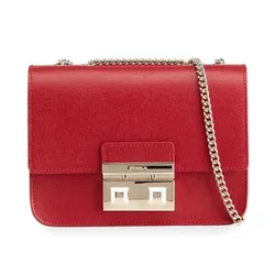 Túi Đeo Chéo Furla Mini Bella Leather Crossbody Bag Màu Đỏ Cabernet