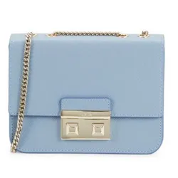 Túi Xách Furla Bella Mini Crossbody Avio Light New Màu Xanh Nhạt