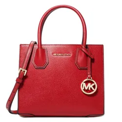 Túi Xách Michael Kors MK Flame Red Leather Cross Body Bag Màu Đỏ