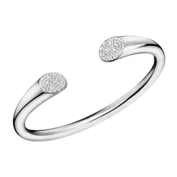 Vòng Đeo Tay Calvin Klein CK Brilliant Open Bangle KJ8YMF0401XS Màu Bạc