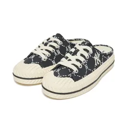 Giày MLB Playball Mule Dia Monogram New York Yankees 3AMUMDA2N-50BKS Màu Đen Trắng Size 240