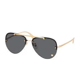 Kính Mát Versace Medusa Glam Pilot Sunglasses VE2231 100287 Màu Xám Vàng