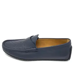 Giày Lười Nam Gucci Navy Guccissima Driving Loafers W/ Tags Màu Xanh Navy Size 42
