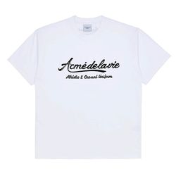 Áo Phông Acmé De La Vie ADLV Gel Printing Logo Short Sleeve T-Shirt Màu Trắng Size 1