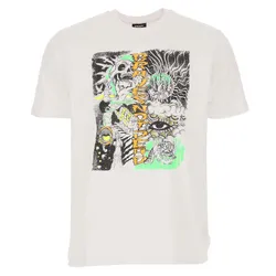 Áo Phông Diesel 00SDPA 0091A T-Shirt Men Màu Trắng Size S