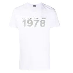 Áo Phông Diesel T-DIEGOS-N33 Man: T-Shirt With Rubberised Print Màu Trắng Size S