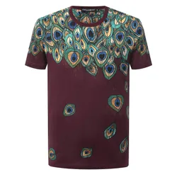 Áo Phông Nam Dolce & Gabbana D&G Printed Cotton-Jersey T-Shirt Phối Màu Size 46
